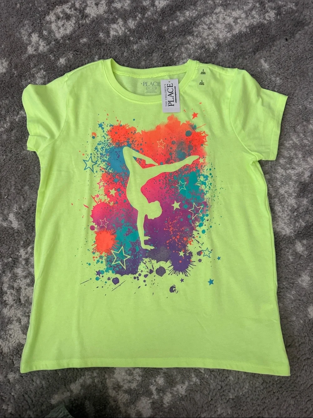 The Childrens Place & Old Navy Lot of 6 Neon T Shirts 10/12 Large